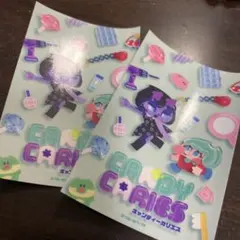 CANDY CARIES キャンディーカリエス　ステッカー　シール　2枚セット