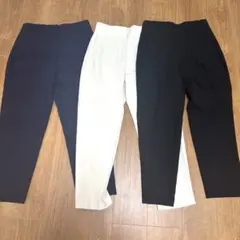 ZARA ハイウエストパンツ　L ３色まとめ売り