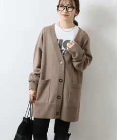 ジャーナルスタンダード コットンカシミヤビッグカーディガン