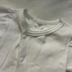 MONBEBE ホワイトロンパース フリル袖