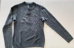 Brooks Brothers ケーブルニットセーター S グレー