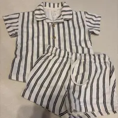 H&M ベビー セットアップ ストライプ 4-6M