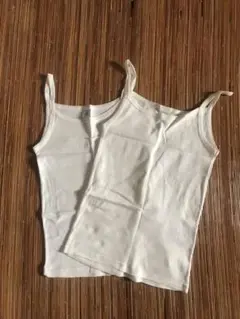 PETIT BATEAU プチバトー キャミソール14a 156cm 白2枚のサムネイル