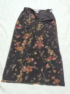 【極美品】ca ne fait rien 花柄ロングスカート