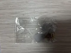 ふわふわしっぽチャーム グレー キーホルダー