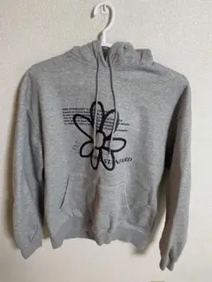 【1989standard】フラワーフーディーグレー パーカー 韓国ブランド