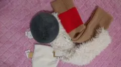 【今回のみ限定出品】新品未使用 ふんわりベレー帽 ニット帽 マフラー ４点セット