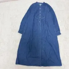 人気✨SHIPS any:〈洗濯機可能〉デニム ブザム シャツ ワンピース