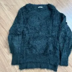 ダークグリーン シャギーニット　もけもけニット アーバンリサーチ　フリーサイズ