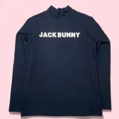 美品　Jack Bunny!! ジャックバニー　モックネック長袖 サイズ5 天竺ポンチ五分袖モックネック | Jack Bunny!!（ジャックバニー