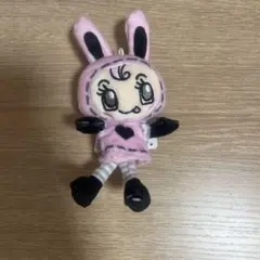 ナルミヤキャラクターズ　ベリエちゃん　メゾピアノ　マスコット　ピンク&ブラック