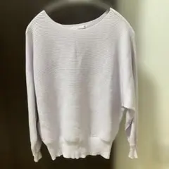 IT’S DEMO ラメ横リブドルマンニット ラベンダー