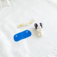 フレンチブルドッグのみつごちゃん　わくわくおでかけセット　ブルー服のみ