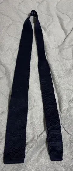 ニットタイ　ネイビー