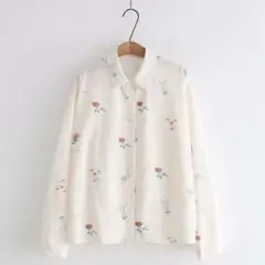 シフォンシャツブラウス可愛いプリント花柄