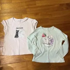 ユニクロ　エニィファム　猫　ロンT 長袖　Tシャツ 2枚セット