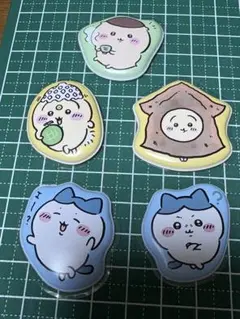 ちいかわ ハチワレ うさぎ くりまんじゅう マシュマロ風シール 5個セット