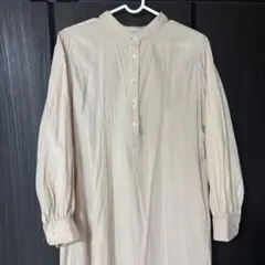 シールームリン シャツワンピ　ワンピース　ノーカラー