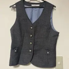 カーシーカシマ EAV719 事務服 ベスト チャコールグレー 13号のサムネイル