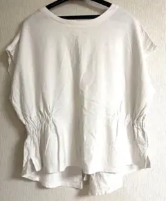 LOWRYS FARM ホワイト ルーズフィット シャツ 半袖のサムネイル
