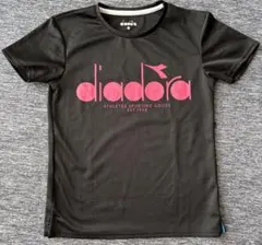 Diadora レディース 半袖Tシャツ ブラック Mサイズのサムネイル