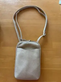 スマホショルダーバッグ ベージュ