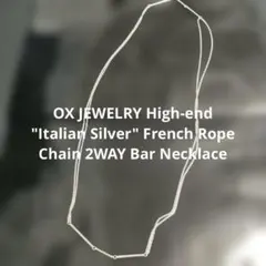 OX JEWELRY High-end 2WAY Bar Necklace - メルカリ