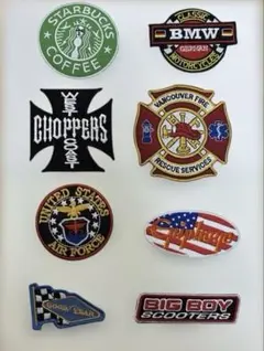 USA ストリート ボード サーフブランド　刺繍ワッペン エンブレム まとめ売り USA ストリート ボード サーフブランド 刺繍ワッペン エンブレム