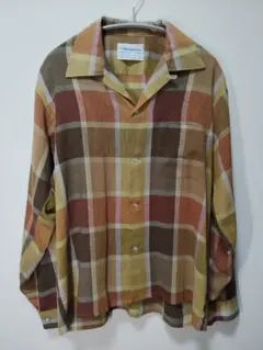 60s manhattan 開襟シャツ M 15-15 1/2