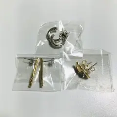 【新品・未使用】ピアス3点セット