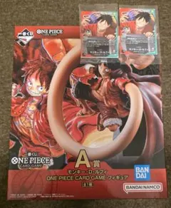 一番くじ ワンピースカード A賞 モンキー・D・ルフィ フィギア 特典カード2点
