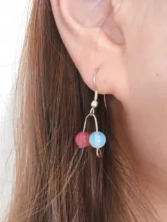 春色さくらんぼピアス