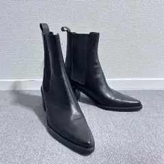 ZARA レザー ハイヒール チェルシーブーツ 39