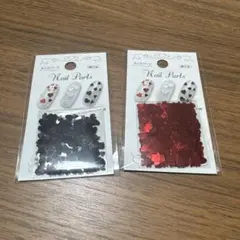 【新品未使用】セリア　ネイルパーツ　ハートホロ