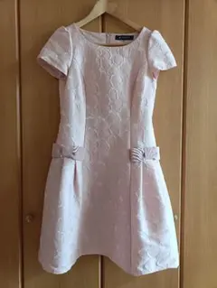 エムズグレイシー☆ピンクリボン♡ハートワンピース♪半袖