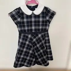 CHOPIN チェック柄ワンピース フォーマル(カーディガン付き)　110㎝