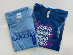 【新品・未使用】マラソン大会 長袖•半袖シャツ 2枚セット Lサイズ