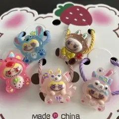 ラブブ　ラブブサンリオコラボ　ヘアゴム5個セット