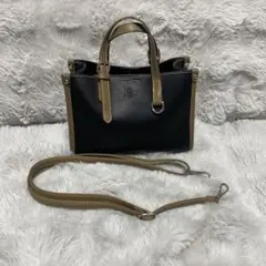 d.kellyショルダーバッグ 黒 紐付き