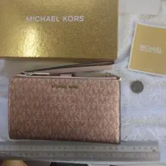MICHAEL KORS ローズゴールド 二つ折り財布