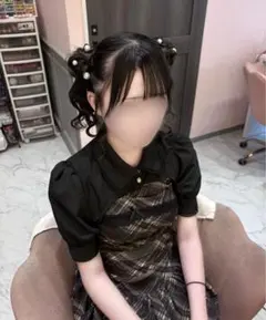 チェック ワンピース m