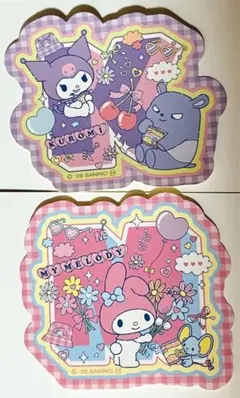 【サンリオクッキー3】マイメロディ クロミ　シール ステッカー2枚セット