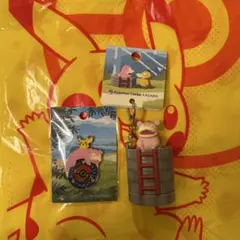 ポケモンセンターカガワ　ロゴピンズ　ヤドンの井戸　キーホルダー　セット