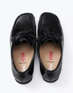 極美品】シュプリーム × クラークス パテントレザー ワラビー 25.5