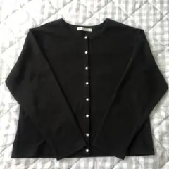 ikka ブラック カーディガン Lサイズ