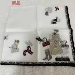 【新品未使用】バーバリーハンカチ　 LONDON
