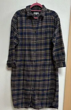 nico and... ニコアンド　ネルロングシャツ　サイズ4