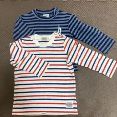 纏め売り hakka baby & miki house ストライプ長袖80