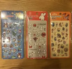 ぷくぷくシール　ディズニー　3枚セット