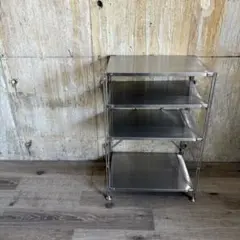 MUJI 無印良品　ステンレス　ユニットシェルフ　小　4段　①